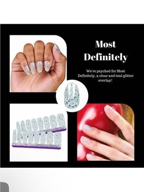 Color Street Nail Polish Strips Most Definitely Glitter  FMG197